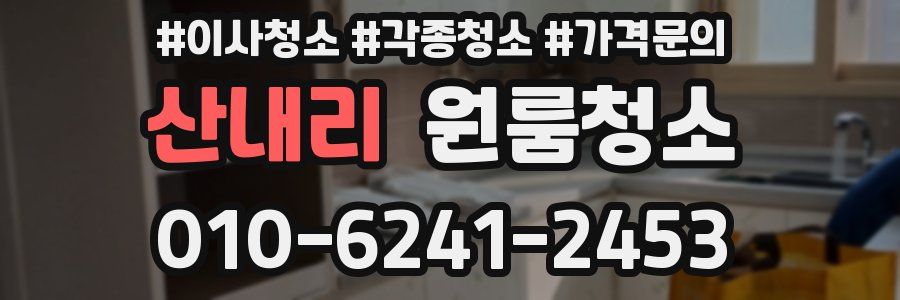 산내리 이사청소