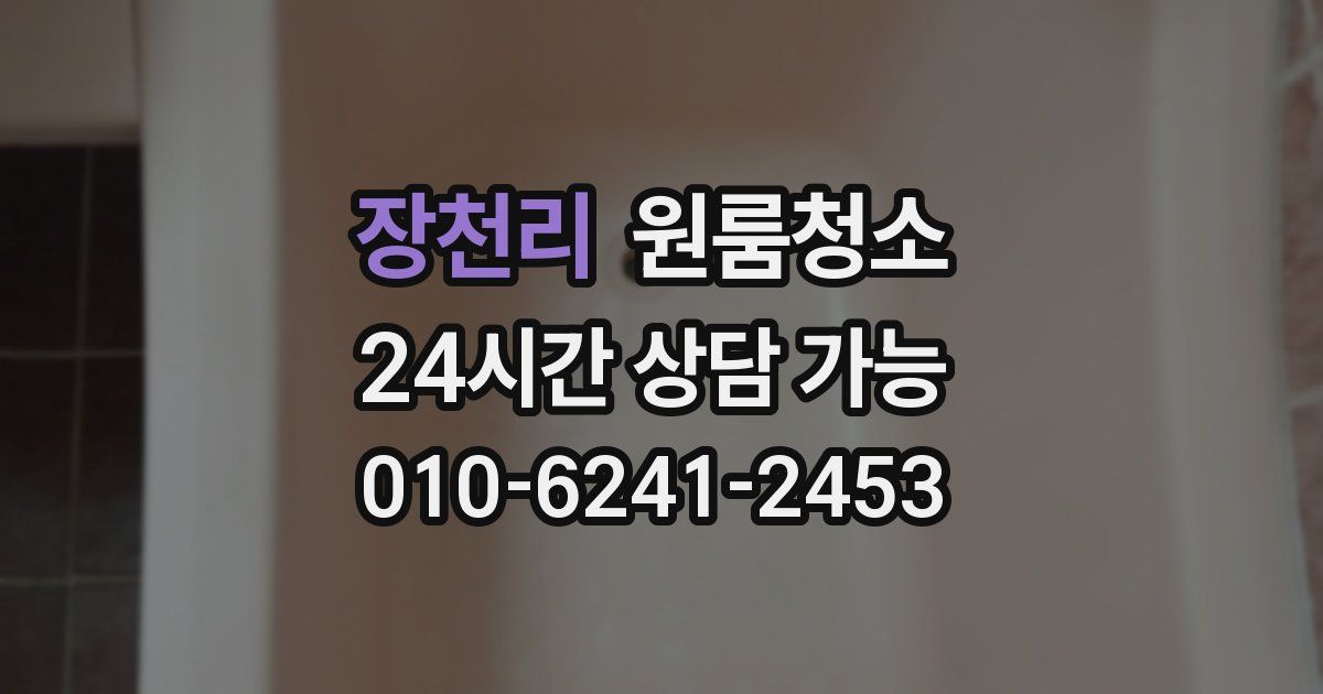 장천리 입주청소