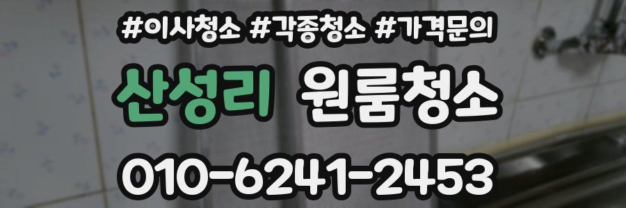 산성리 이사청소