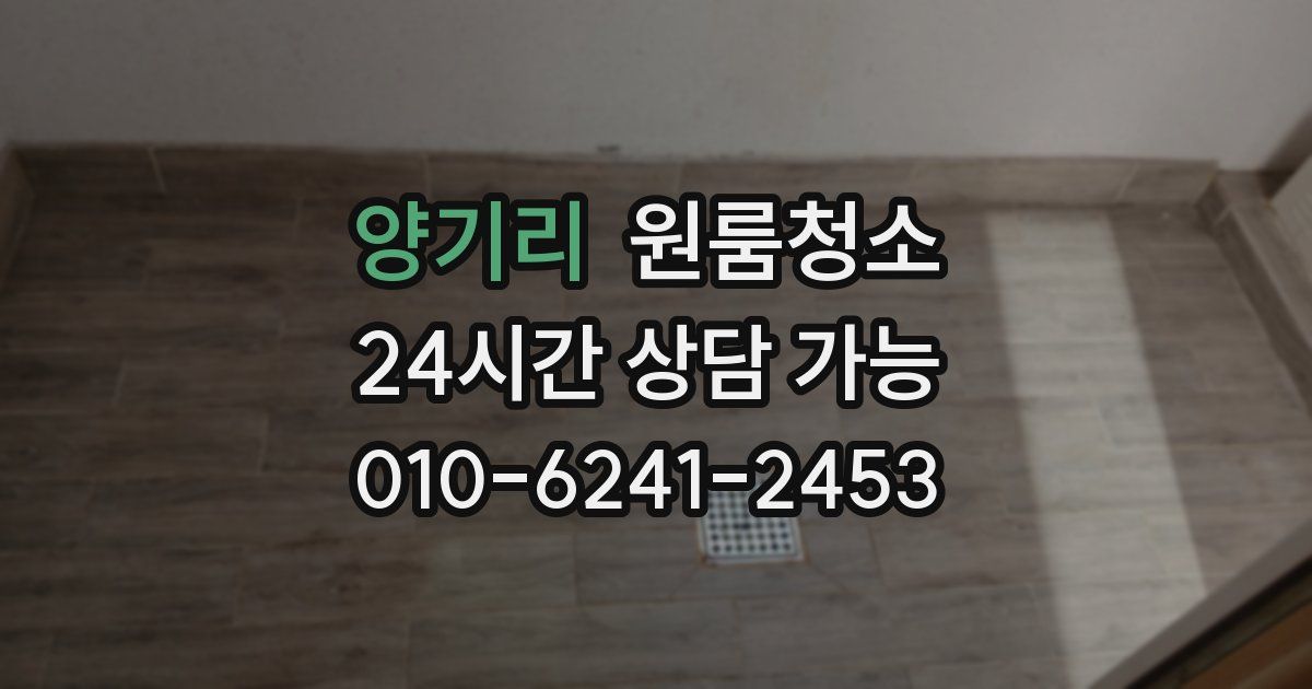 양기리 입주청소