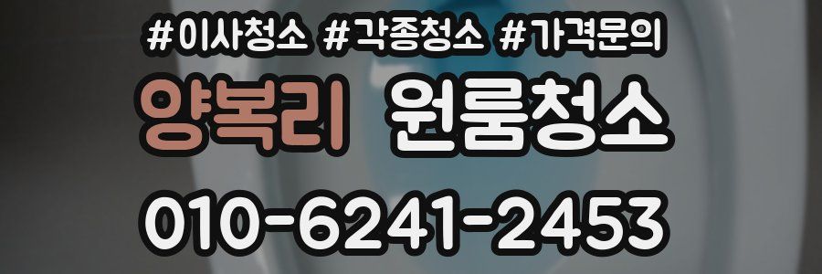 양복리 이사청소