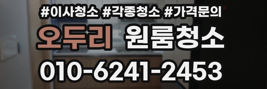 오두리 이사청소