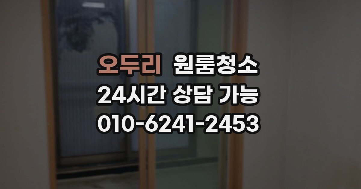 오두리 입주청소