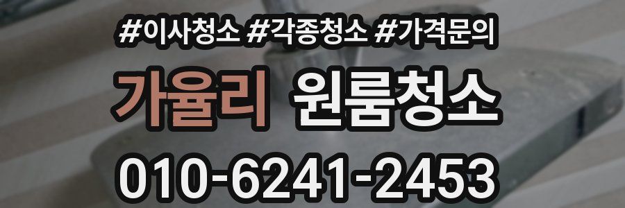 가율리 이사청소