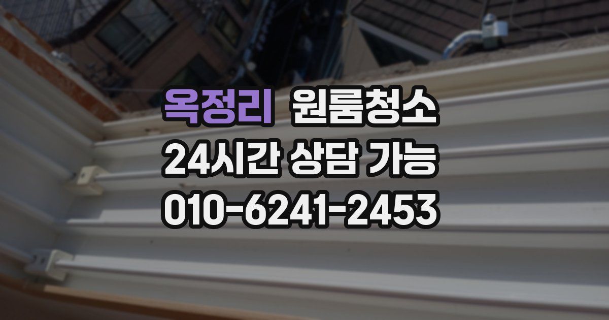 옥정리 입주청소