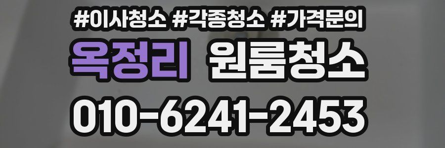 옥정리 이사청소