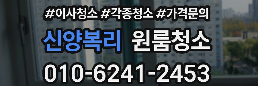 신양복리 이사청소