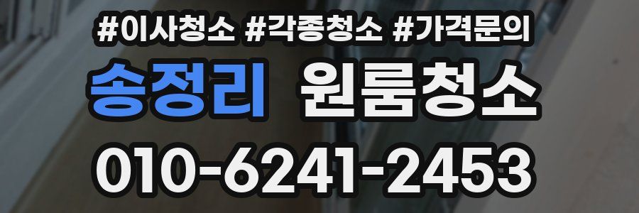 송정리 이사청소