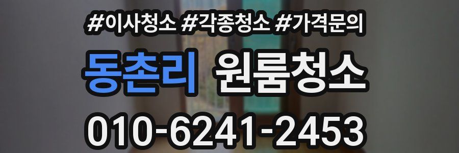 동촌리 이사청소