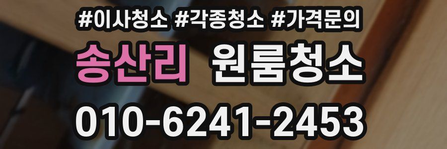 송산리 이사청소