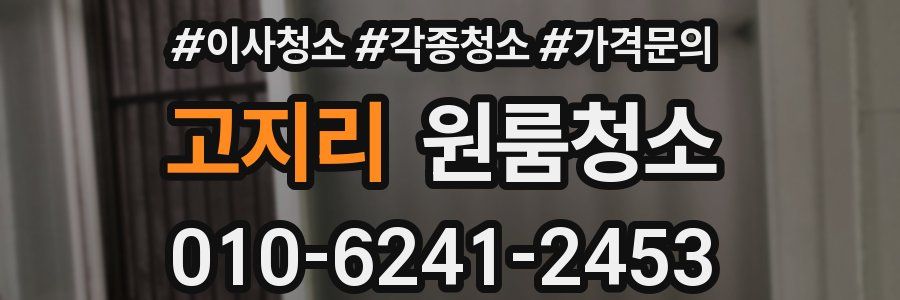 고지리 이사청소