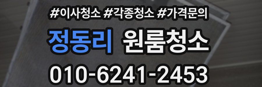 정동리 이사청소