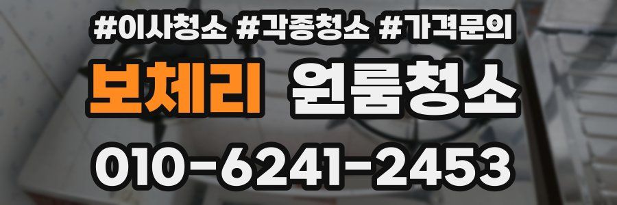 보체리 이사청소