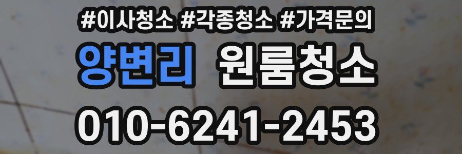 양변리 이사청소