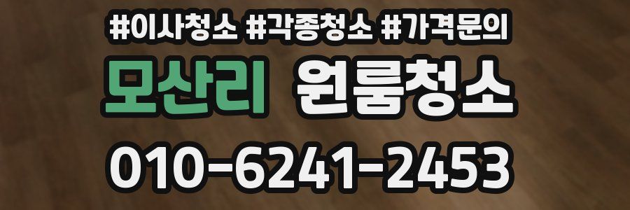 모산리 이사청소