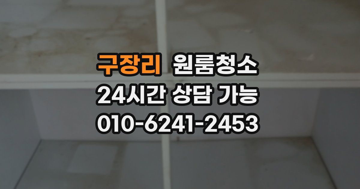 구장리 입주청소