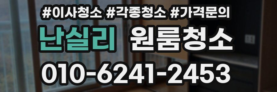 난실리 이사청소