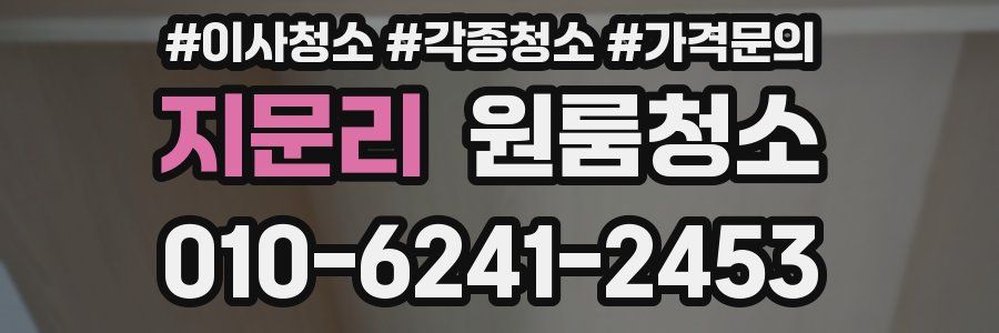 지문리 이사청소