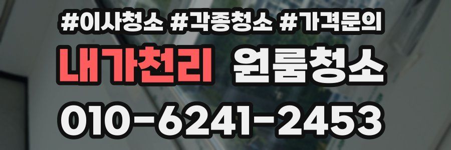 내가천리 이사청소