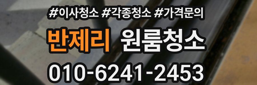 반제리 이사청소