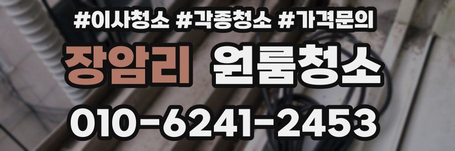 장암리 이사청소