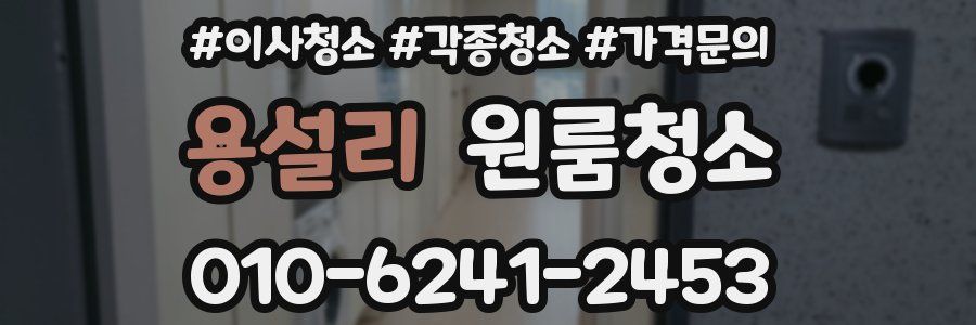 용설리 이사청소