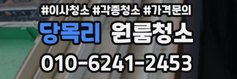 당목리 이사청소