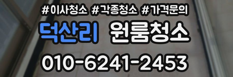 덕산리 이사청소