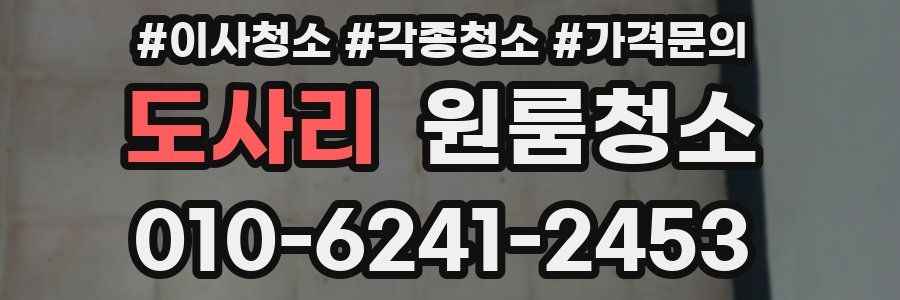 도사리 이사청소