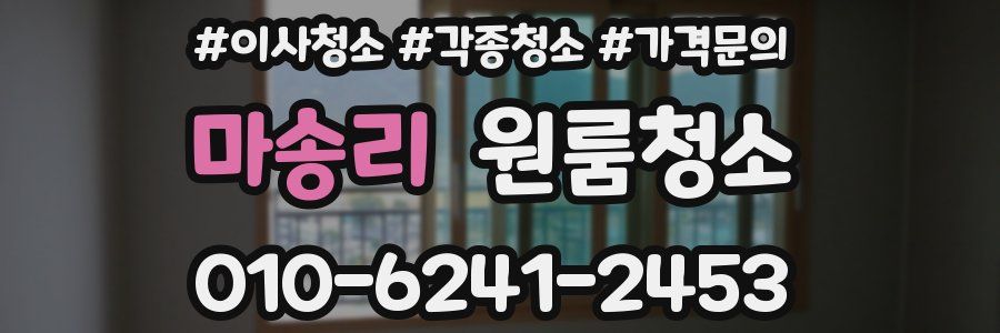 마송리 이사청소