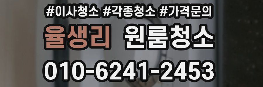 율생리 이사청소