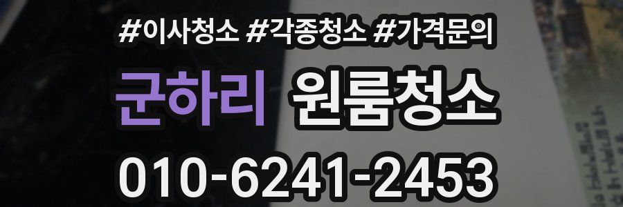 군하리 이사청소