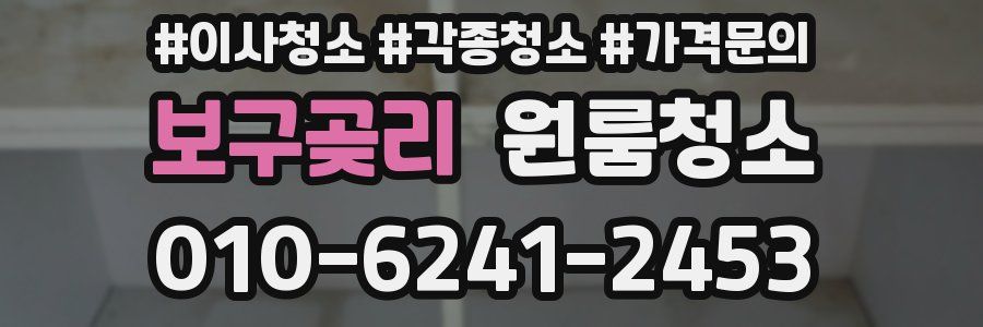 보구곶리 이사청소