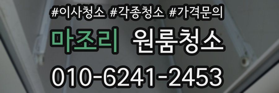 마조리 이사청소
