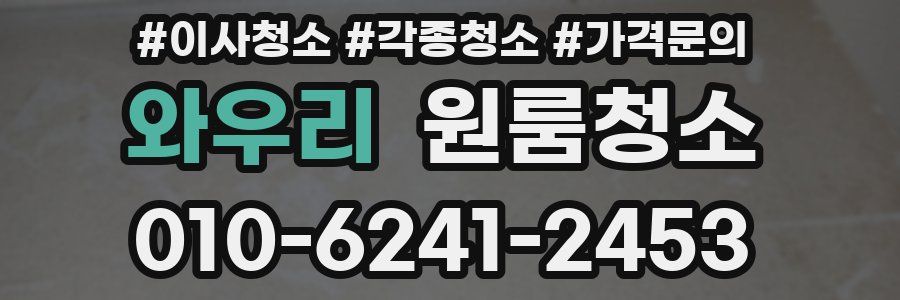 와우리 이사청소