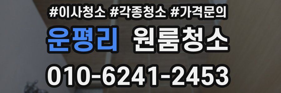 운평리 이사청소