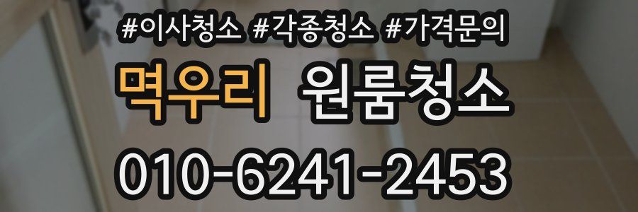 멱우리 이사청소