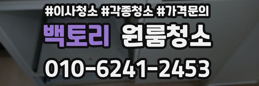 백토리 이사청소