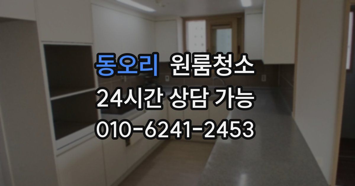 동오리 입주청소