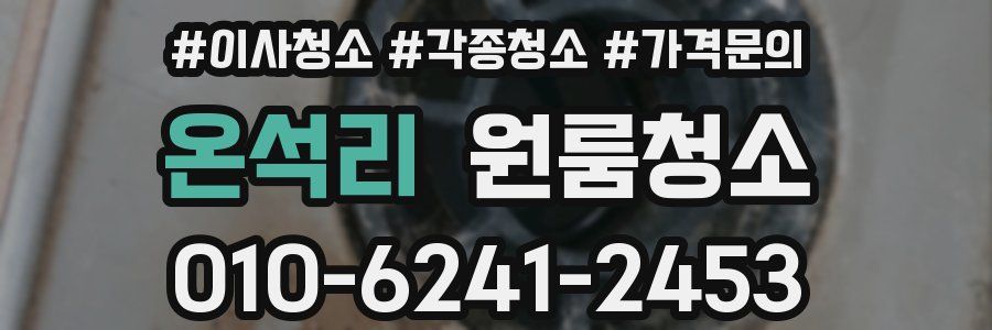 온석리 이사청소