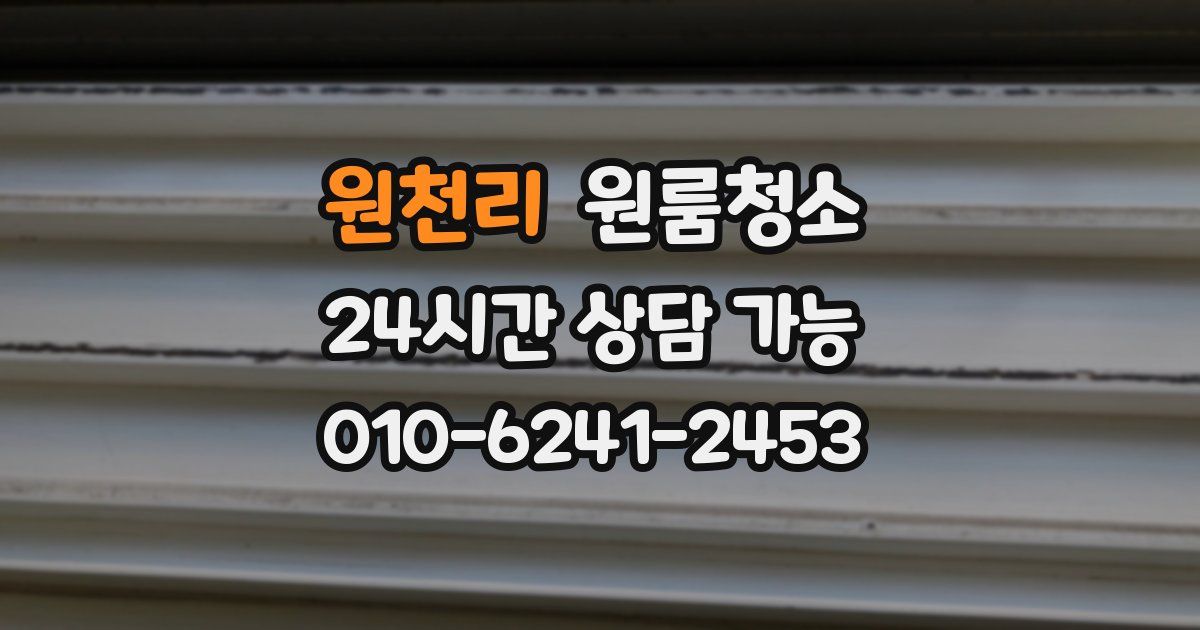 원천리 입주청소