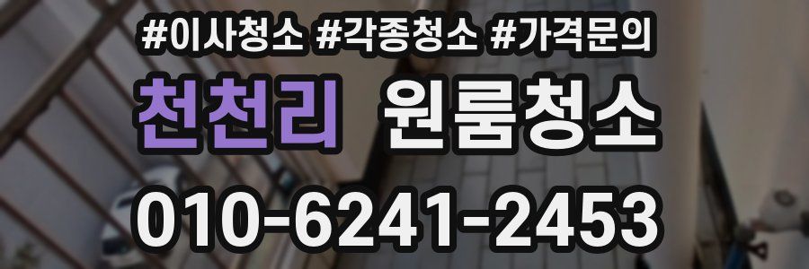 천천리 이사청소