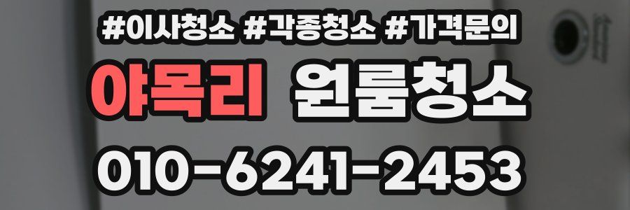 야목리 이사청소