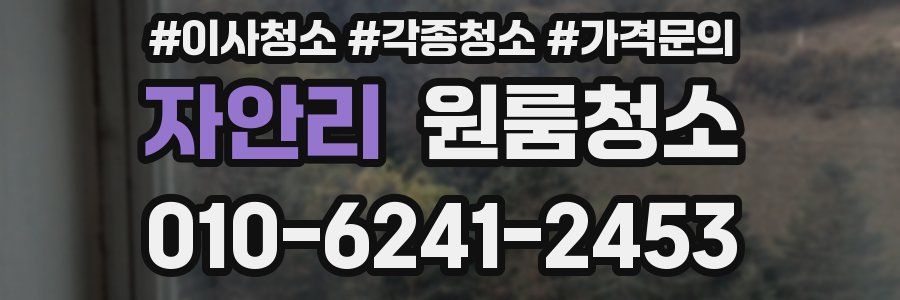 자안리 이사청소