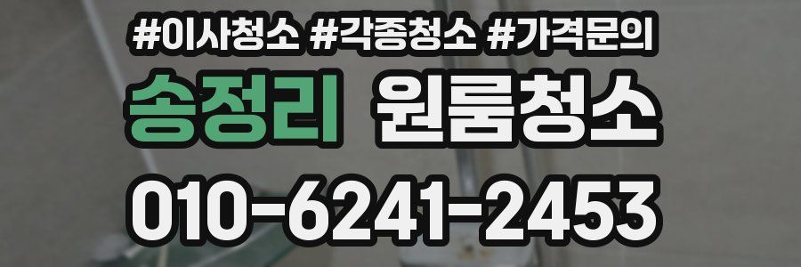 송정리 이사청소