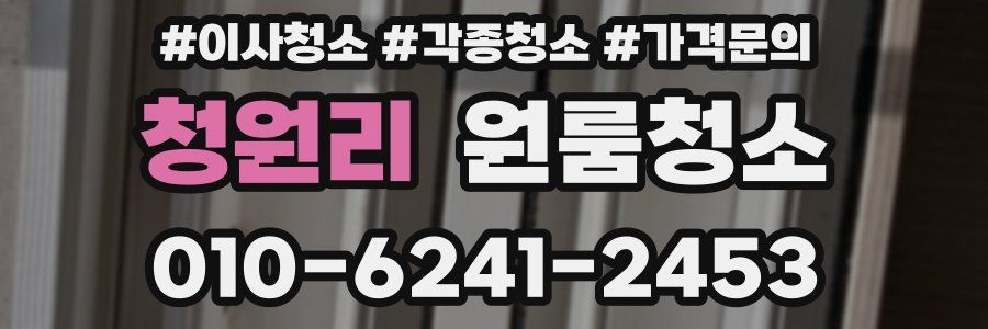 청원리 이사청소