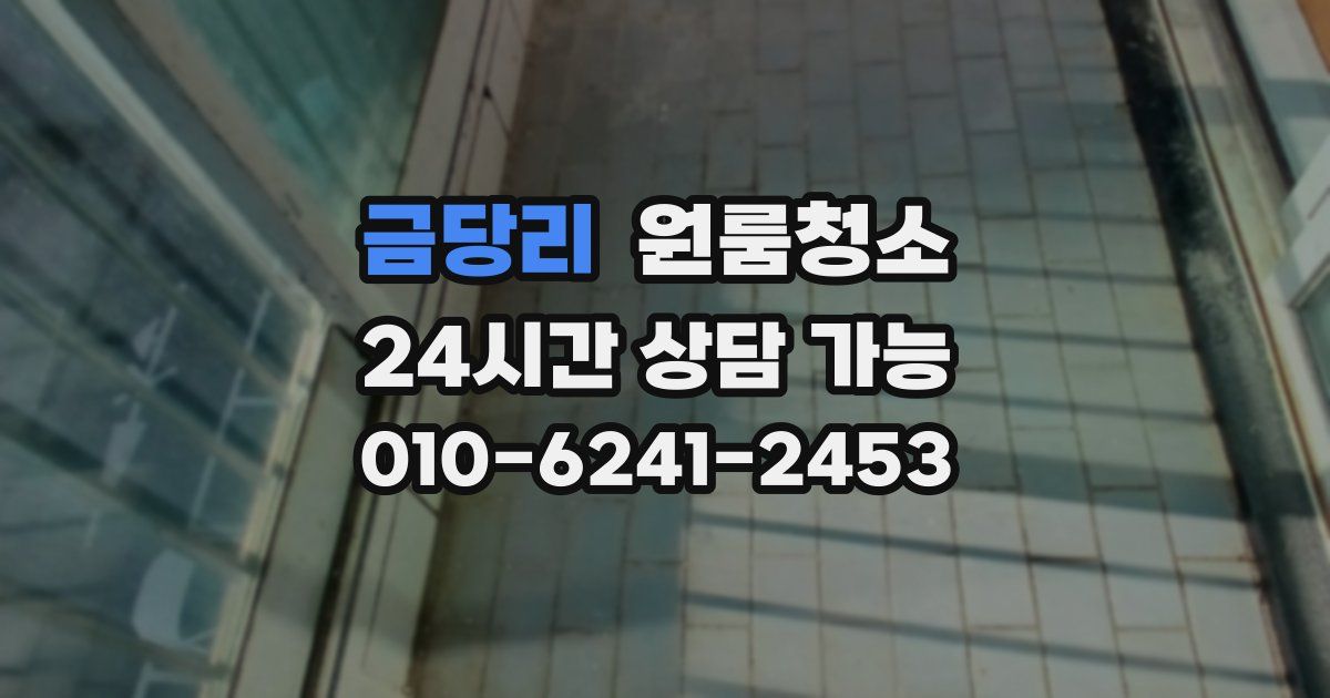 금당리 입주청소