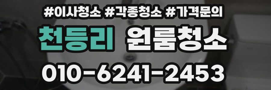 천등리 이사청소