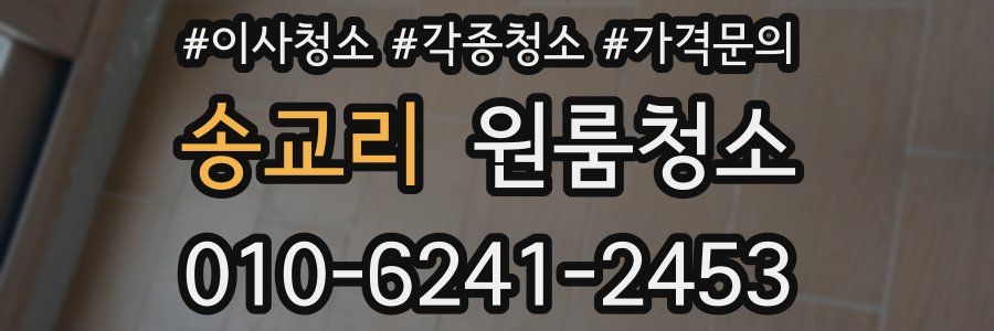 송교리 이사청소