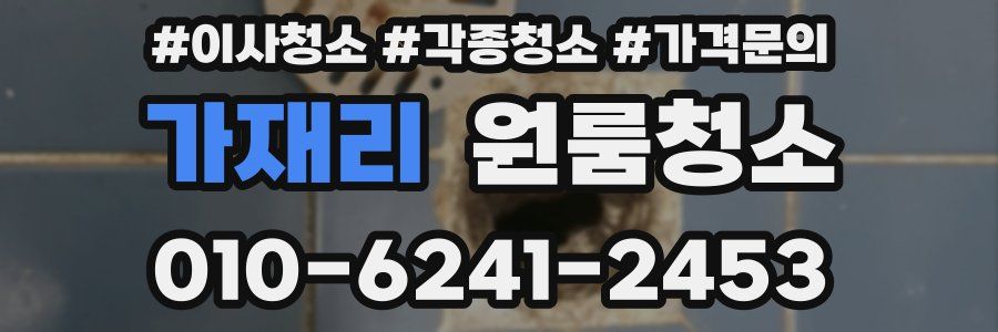 가재리 이사청소